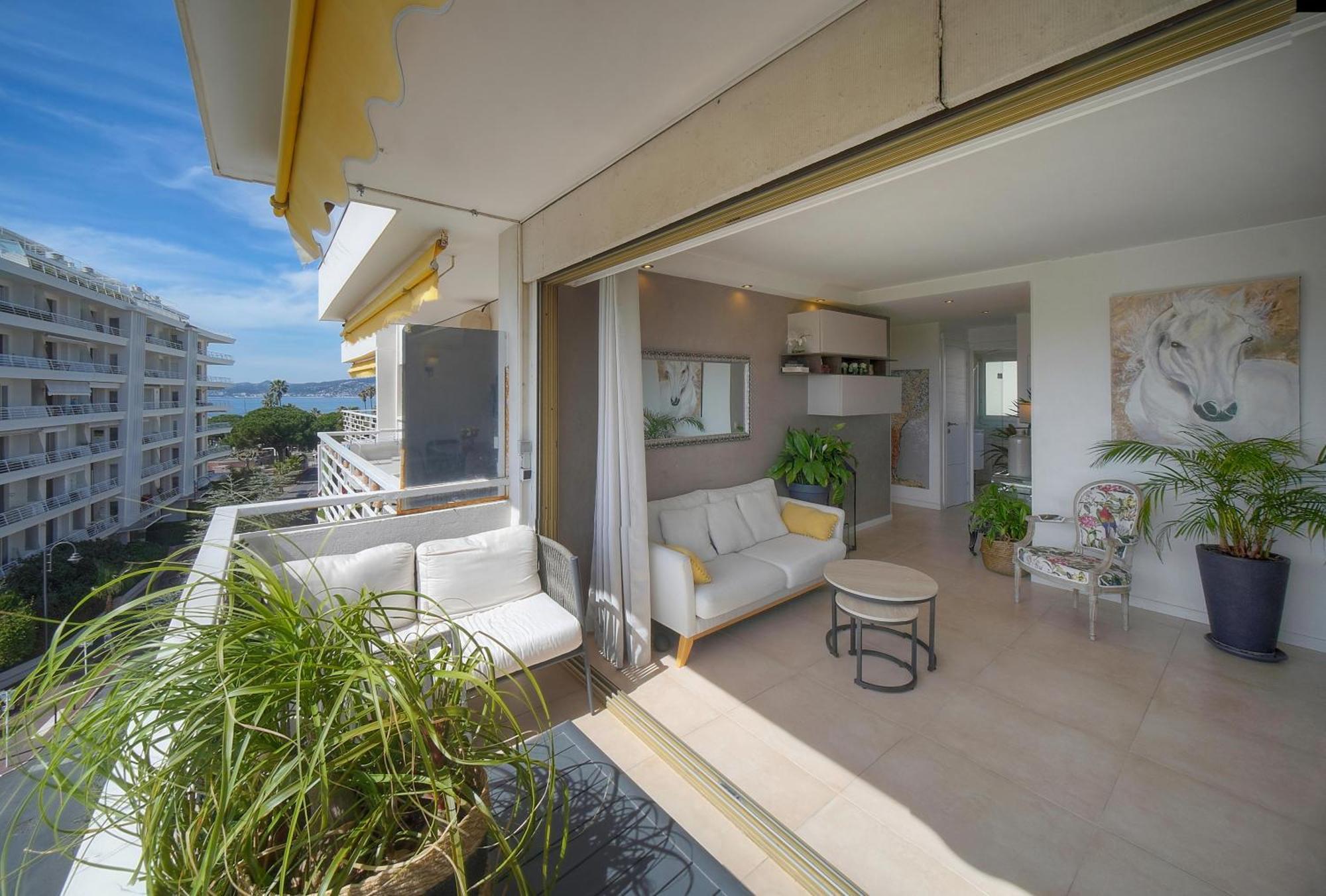 Frgk "Etoile Du Sud Terrasse Vue Mer Palm Beach" Cannes Eksteriør billede