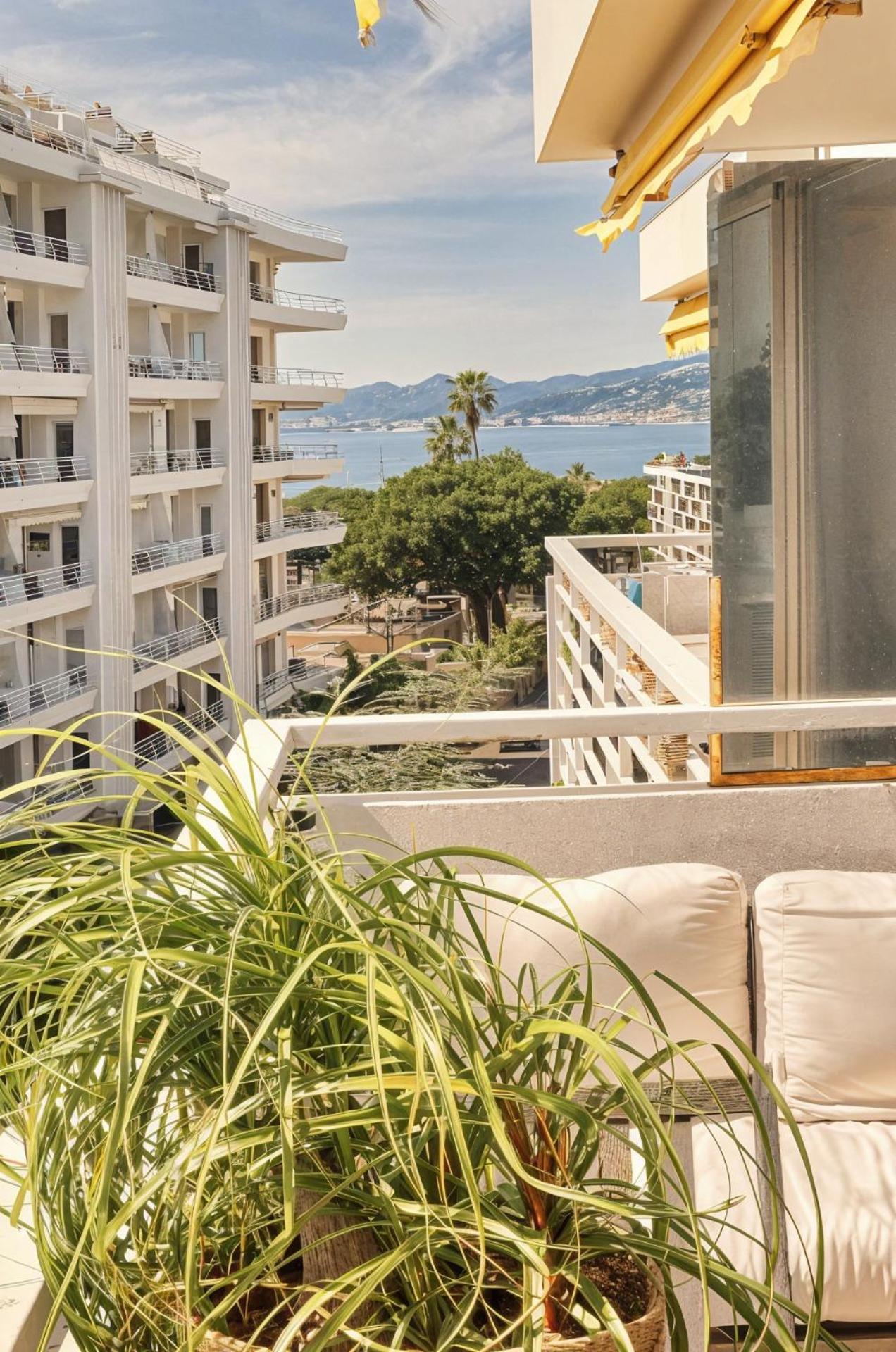 Frgk "Etoile Du Sud Terrasse Vue Mer Palm Beach" Cannes Eksteriør billede